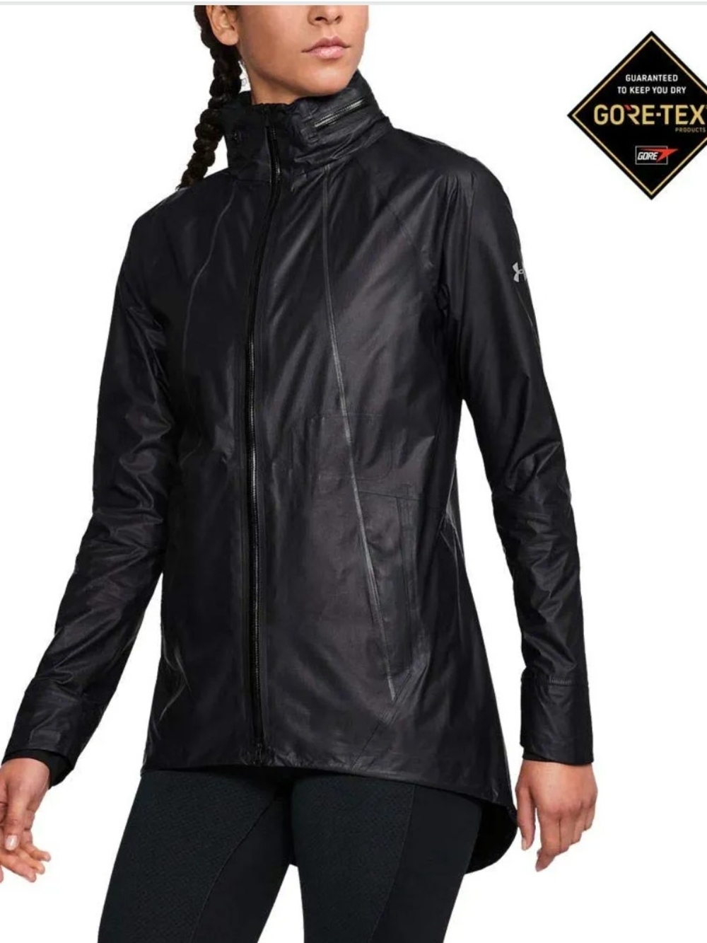 Under Armour Gore-Tex Dark Green Women's Hooded Raincoat